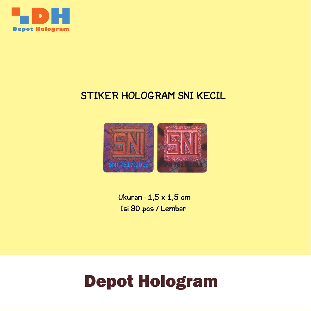 

Pkt Stiker Hologram 3D SNI kecil (200) & SP Plus Gold (100)