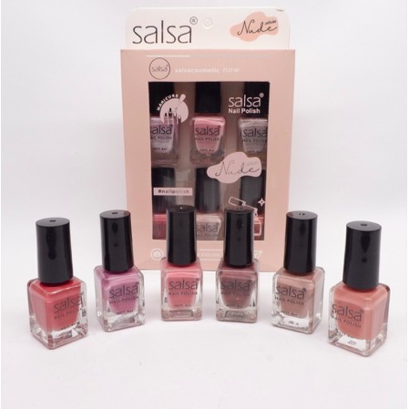 SALSA Nail Polish Ecer | Nude Glamour Glossy BPOM