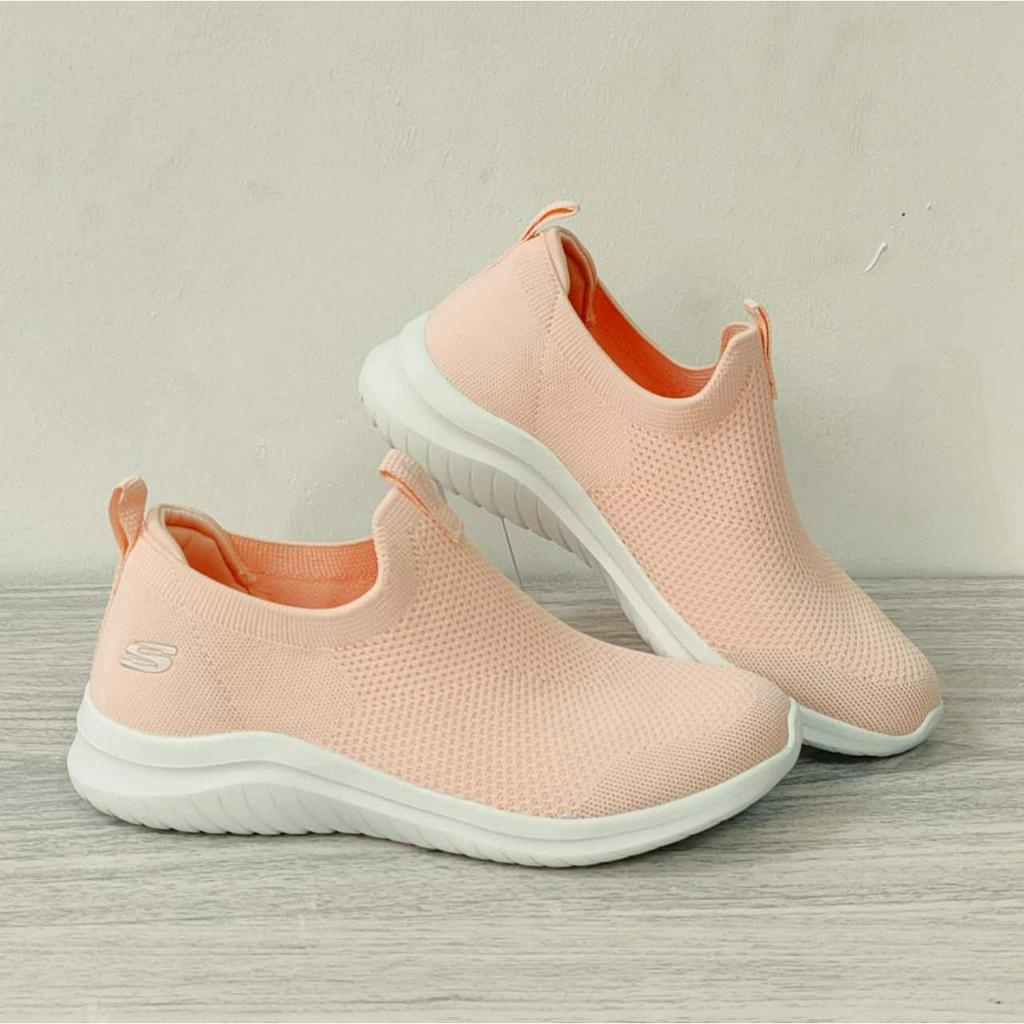 SKECHERS sepatu sneakers wanita tanpa shoes wanita slip sepatu kasual lari