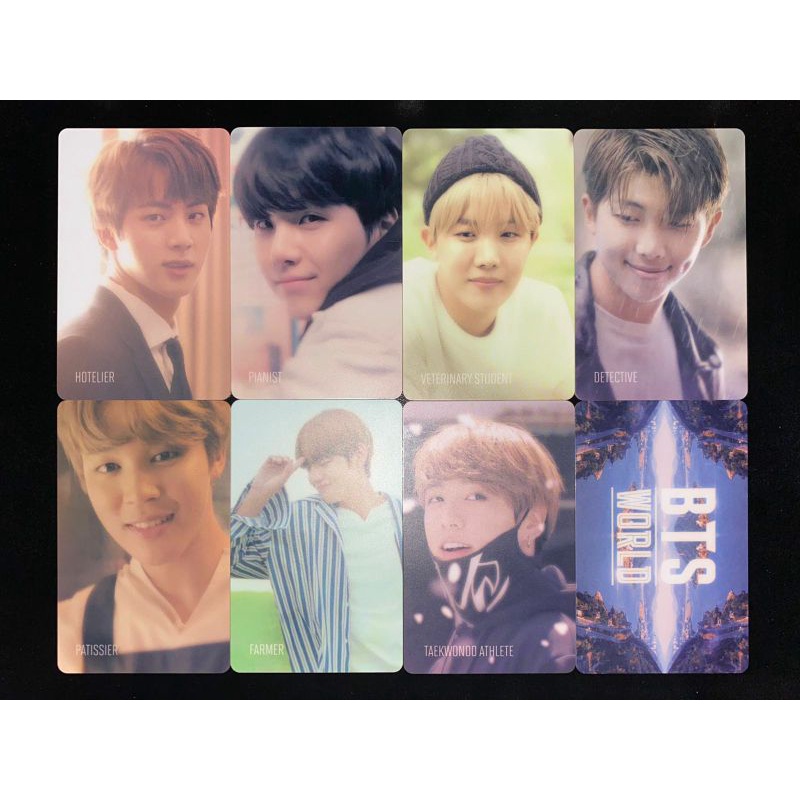 BTS WORLD Limited Edition PC Photocard Jin SUGA JHope RM Jimin V Jungkook