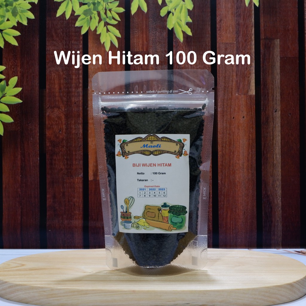 

Biji Wijen Hitam 100 Gram / Black Sesame Seed Import Quality Premium Halal / Wijen Hitam Organik