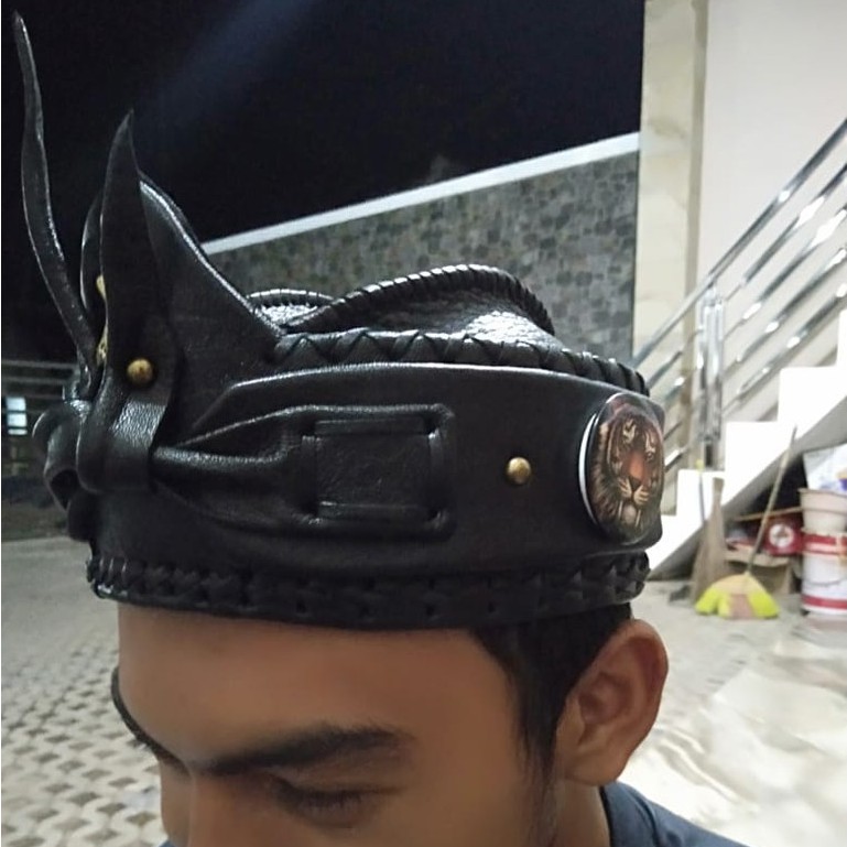 Topi Pria Terpopuler/Iket Kepala Blangkon Kulit Asli Garut 100%