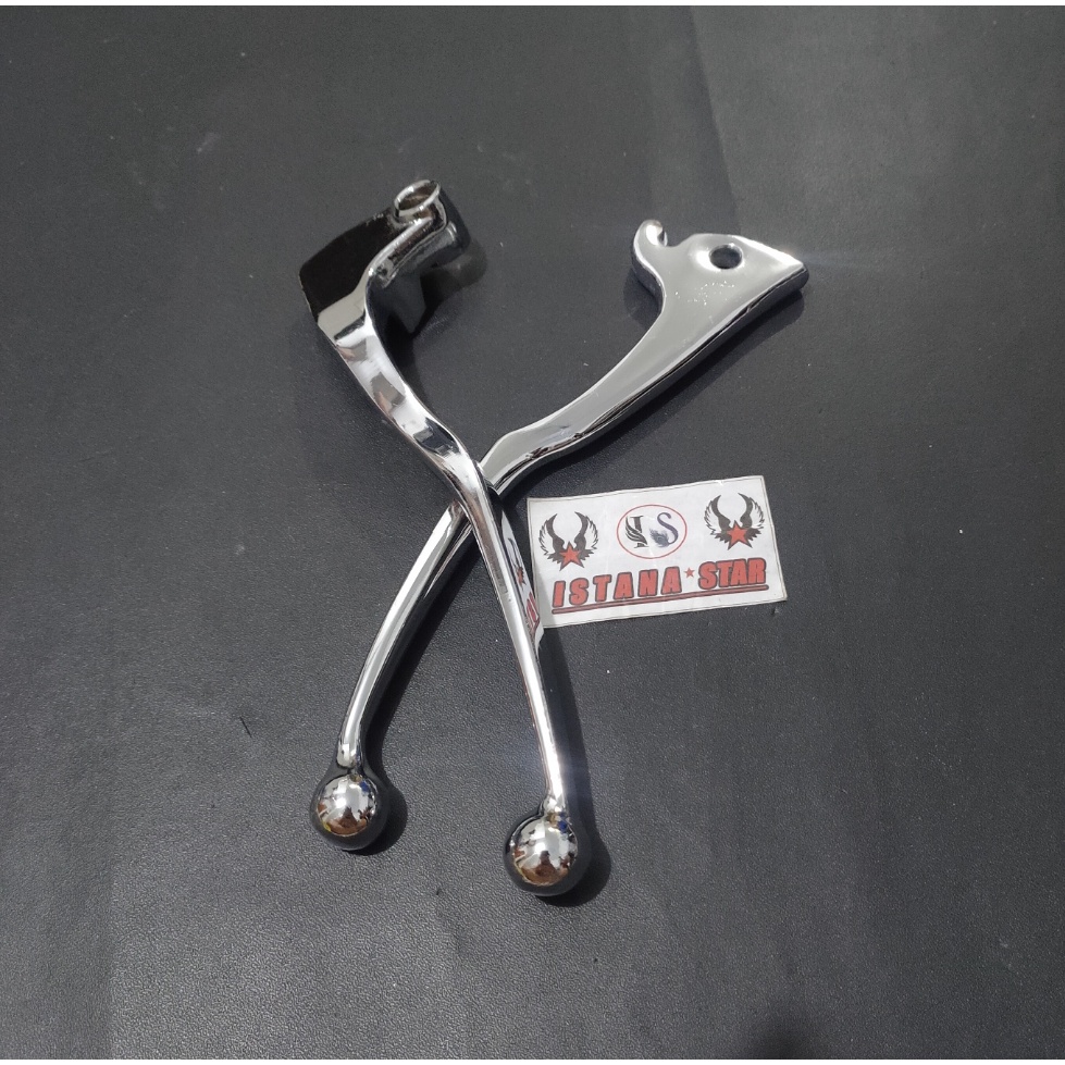 Handle Rem Vixion Crome CNC Yamaha Vixion - Handle Rem Depan Belakang Crome Buat Motor Vixion