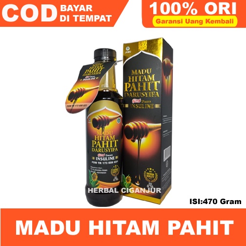 Madu Hitam Pahit Insulin Plus Propolis Trigona Darusyifa 470 gr