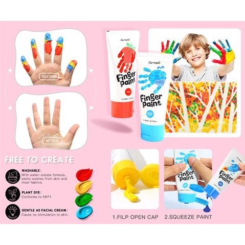 

Lucu Jar Melo Finger Paint 6 Colors Berkualitas