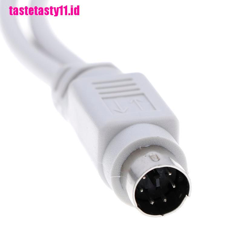 Kabel adapter splitter PS2 1 Ke 2 Untuk mouse keyboard IC card reader laser