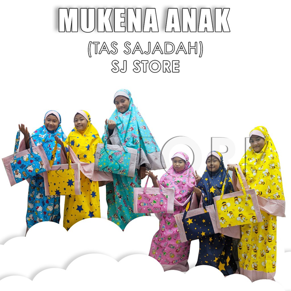 MUKENAH ANAK PEREMPUAN / MUKENA ANAK KARAKTER TERMURAH 1 - 10 TAHUN