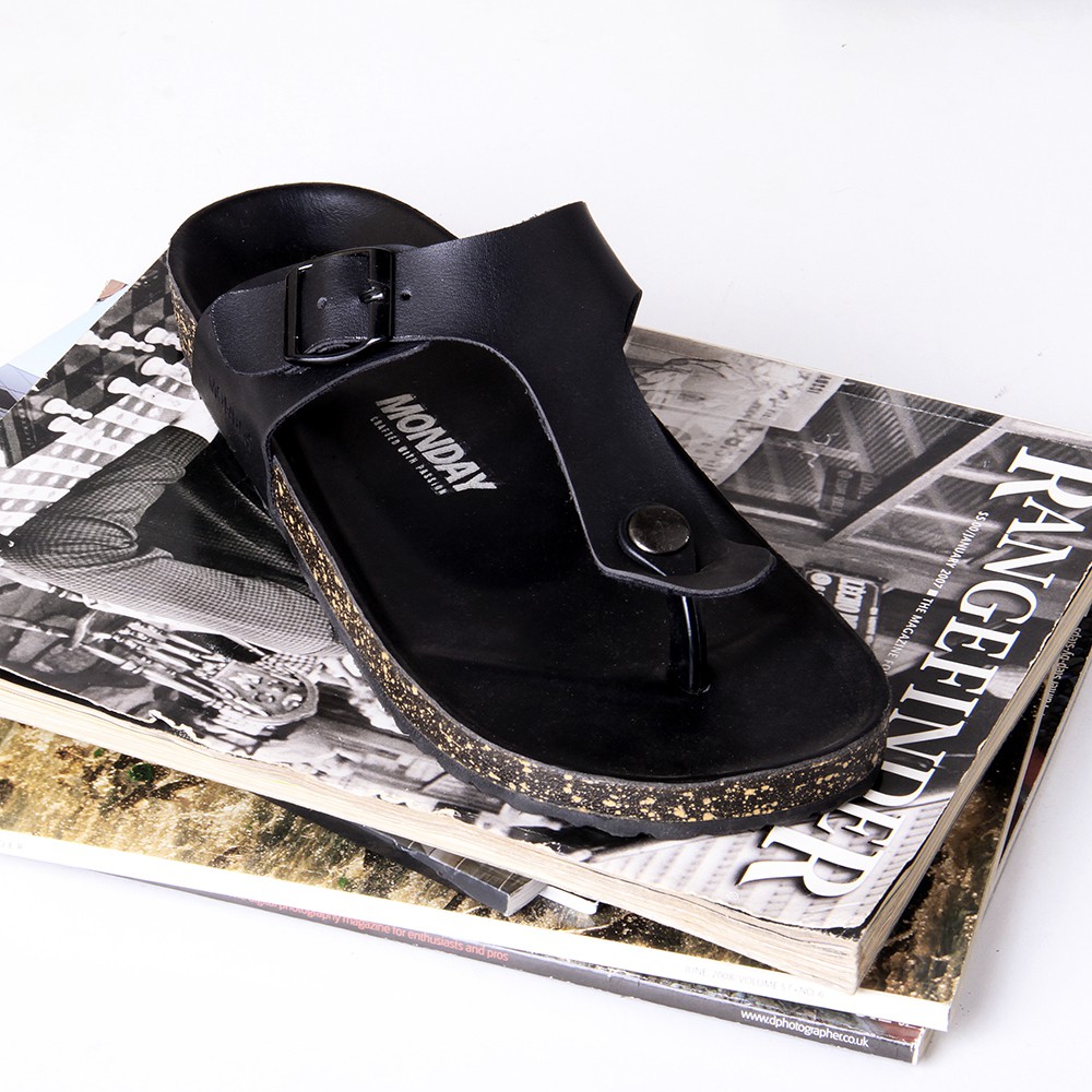 ASTA BLACK |ManNeedMe x Monday| Sandal Jepit Pria Casual Sendal ORIGINAL