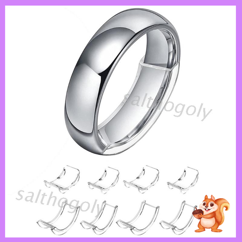 Moonlight Ring Adjuster / Pengecil Ukuran Cincin Bahan Silikon Transparan 8 Ukuran