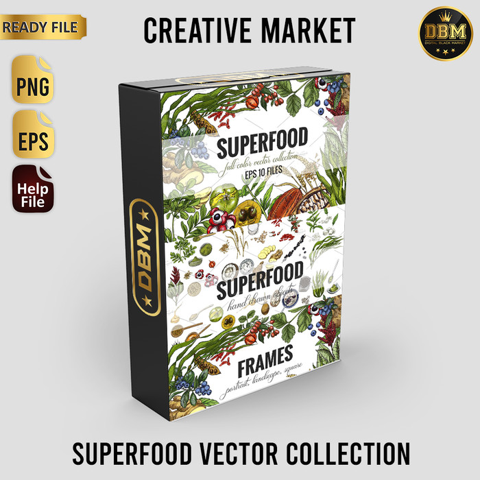 Superfood Vector Collection - Vector Designs - Business Branding