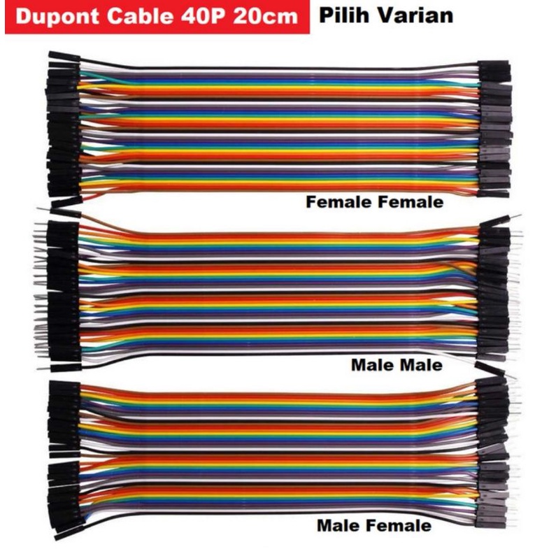 Kabel Jumper 40 pin 20 cm CABLE WIRE 40pcs 20CM 40P Female Male Dupont