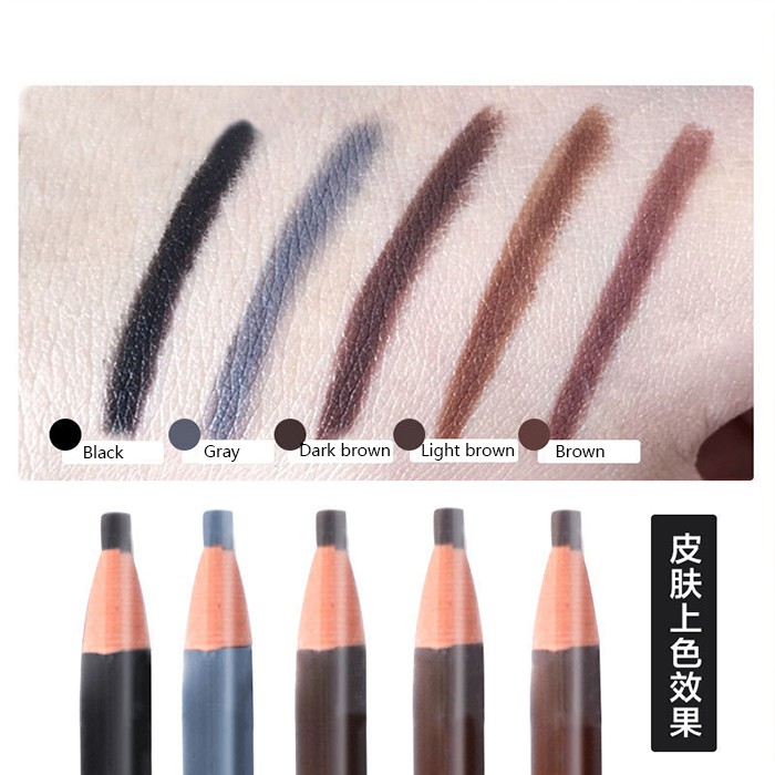 [✅COD]  Minimal Pesan 12pcs/Harga 1PCS/ Pensil Alis Model Tarik benang - HENGSI Coloured Soft Cosmetic Art