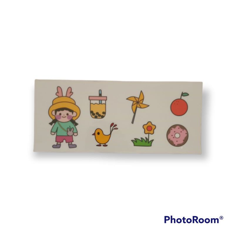 

Stiker 2D tempelan botol gelas hp tas