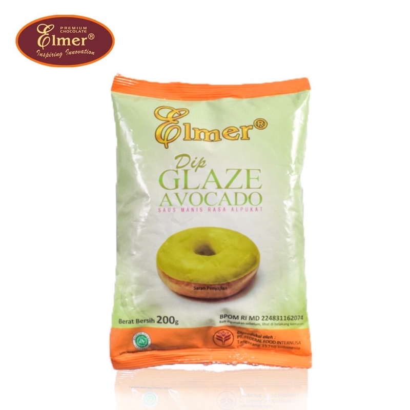 Elmer Dip Glaze Avocado 200 Gr