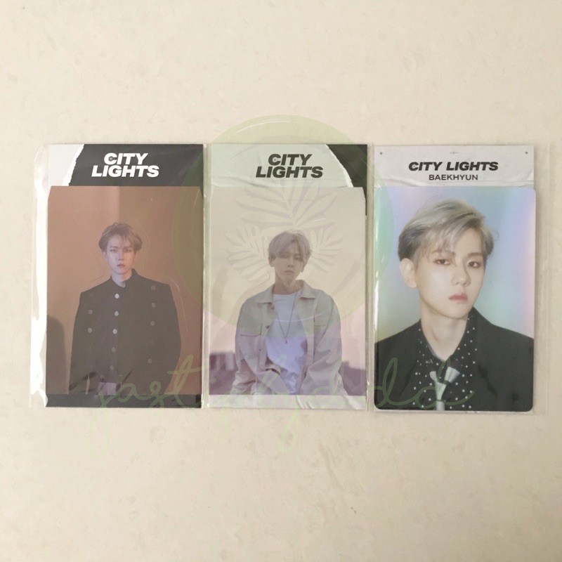 STANDEE HOLOGRAM CARD ONLY CITY LIGHTS BAEKHYUN BBH CL HOLO NO PC PHOTOCARD