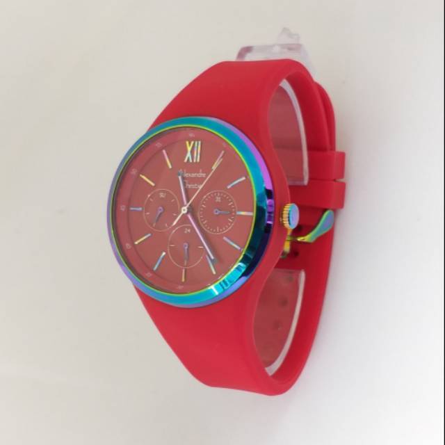 Jam tangan Alexandre Christie AC 2773 BF red jam tangan wanita