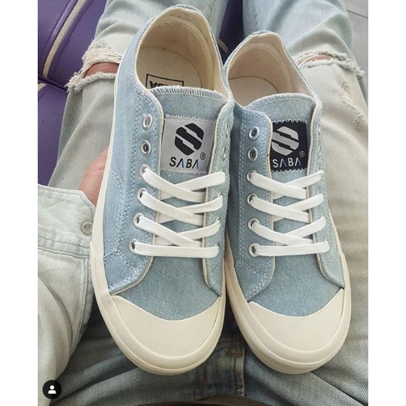 Sepatu Saba Denim Low Lite Blue