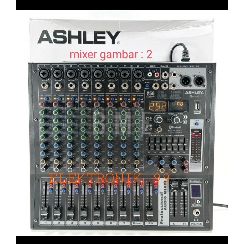 Mixer Audio ASHLEY MACRO8 MACRO 8 Original