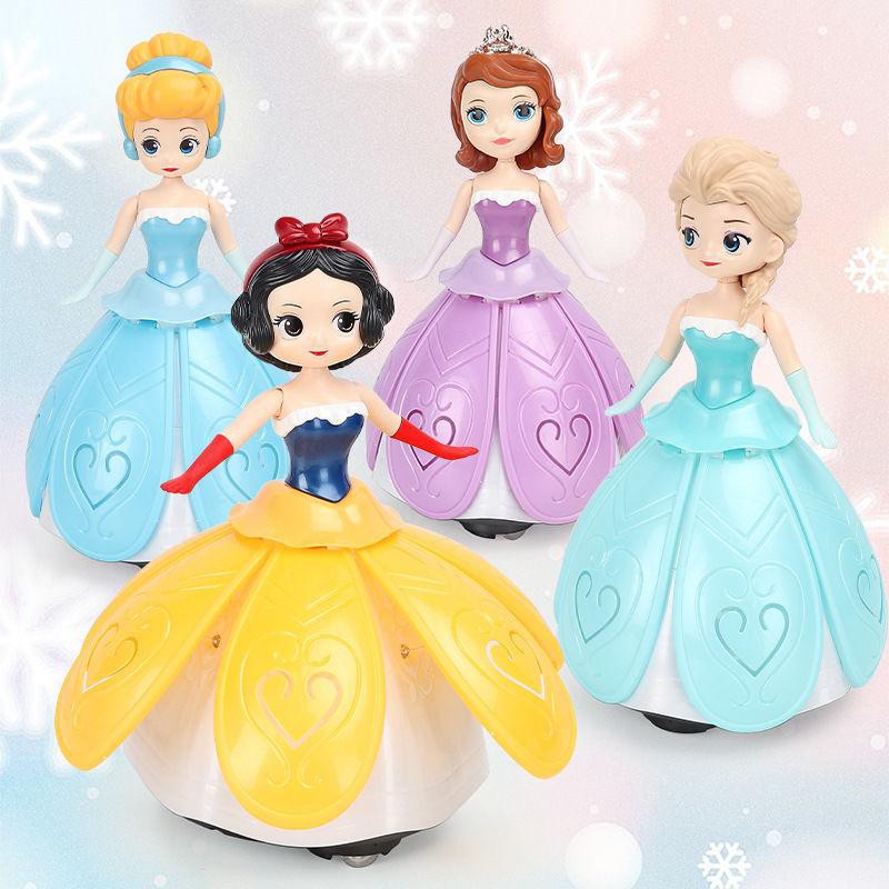 [JUALSEMUA18](133A.C.D-2211)MAINAN DANCING PRINCESS ELSA DAN SOPHIA BERLAMPU BISA MENARI DAN MUSIC