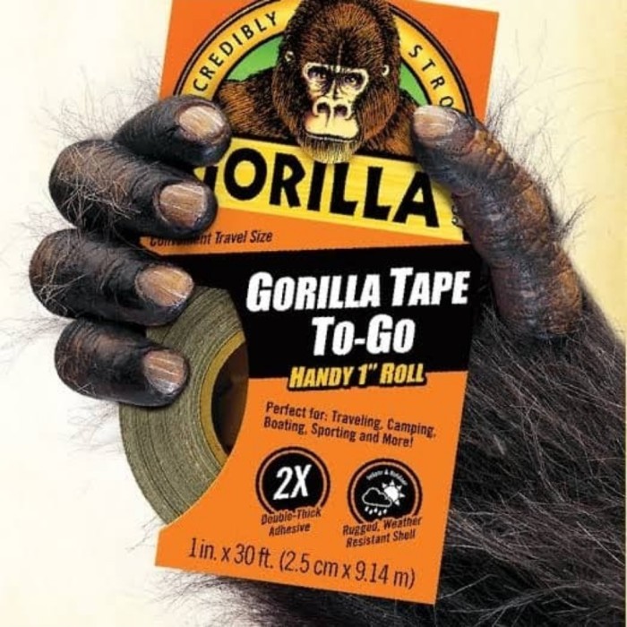 Isolasi Lakban Gorilla Tape To Go Handy Roll 1 inc ORIGINAL