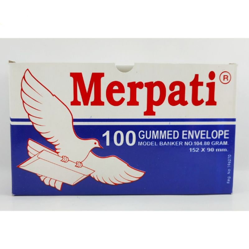 

Amplop Merpati Tanggung No. 104 ( 152 x 90 mm )