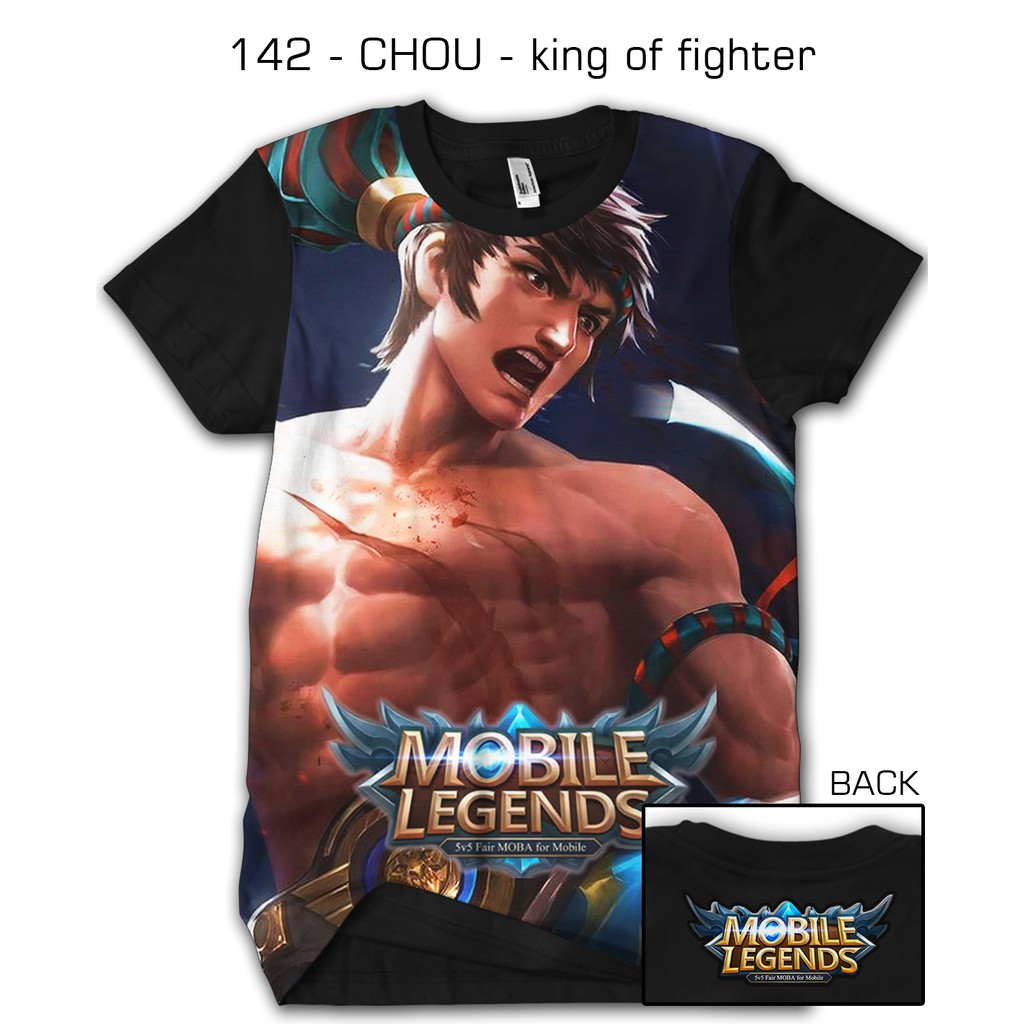 Kaos 3d Mobile Legends Legend 142 CHOU King Of Fighter Shopee Indonesia
