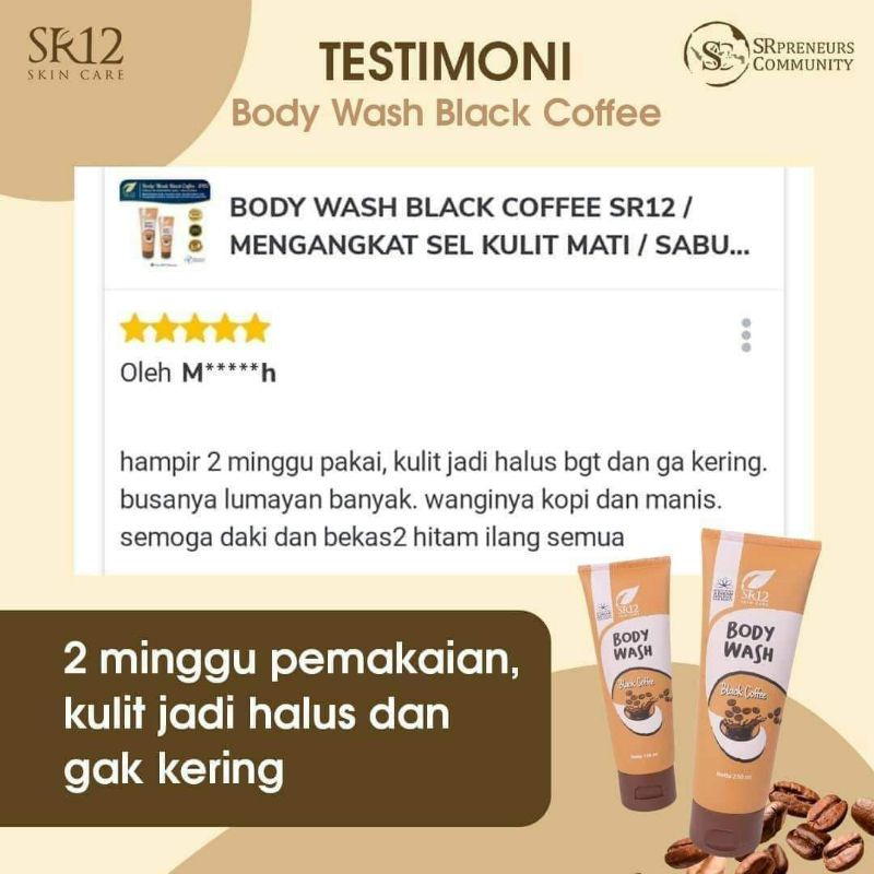 BODY WASH BLACK COFFE SR12 || BODY WASH COFFE SR12