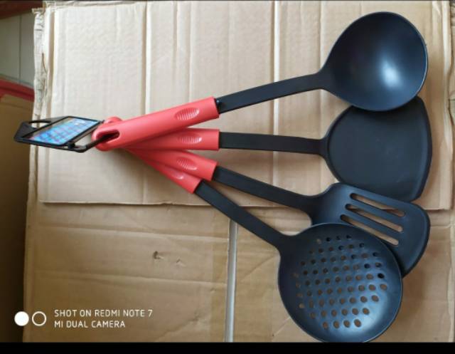 Spatula Set 4 Pcs - Sutil - Centong - Sendok Masak - Turner