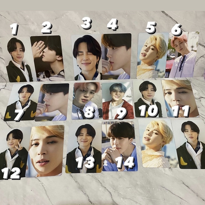 BTS dicon 101 sharing photocard OFFICIAL pc JIMIN