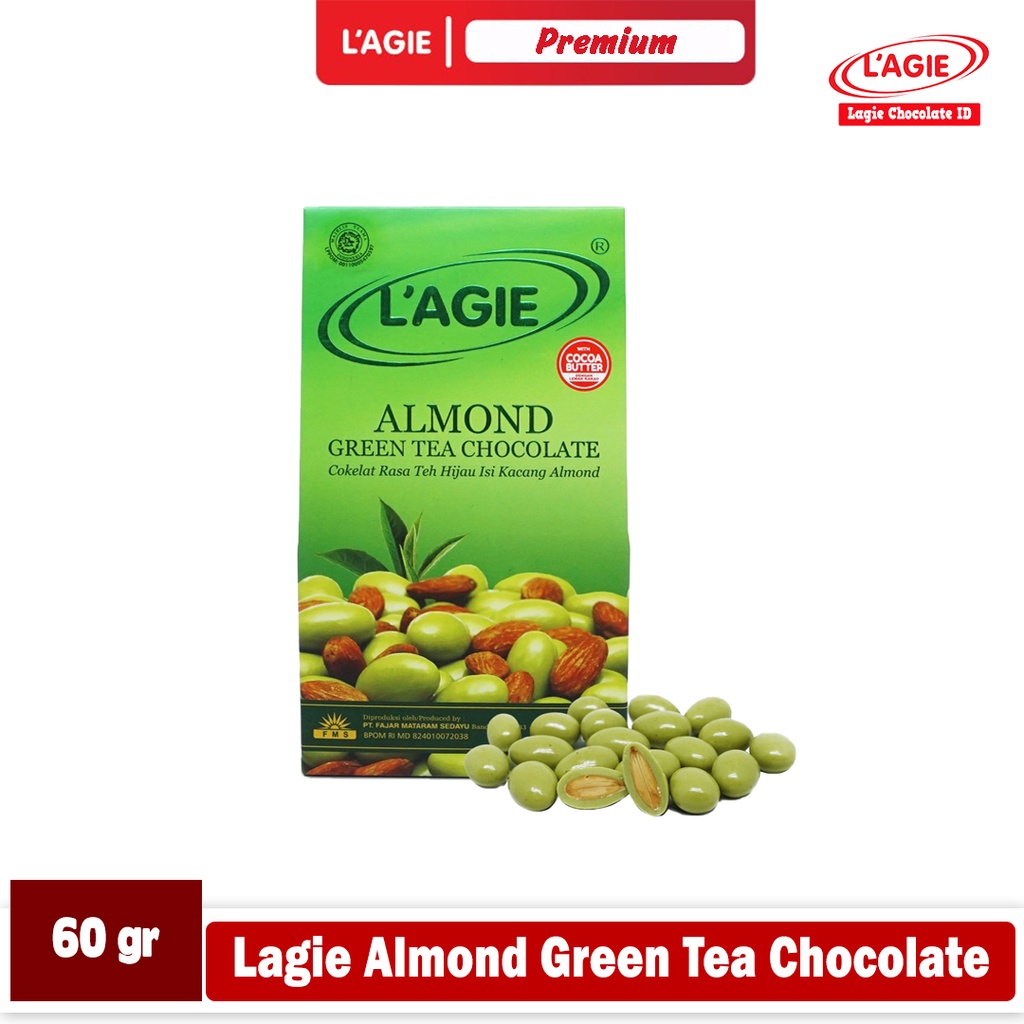 

LAGIE ALMOND GREEN TEA CHOCOLATE 60GRAM
