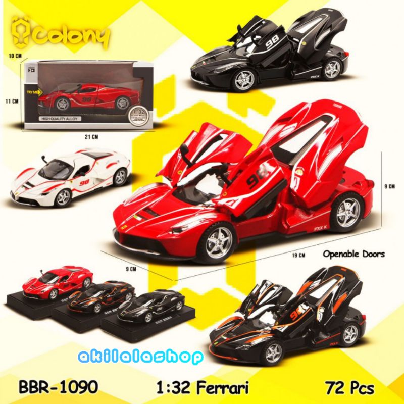 Mobil Ferrari Putih - Diecast