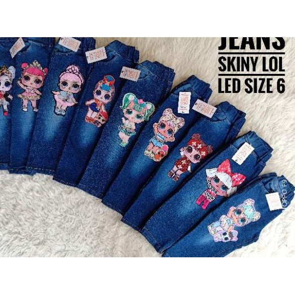Special Price Celana  Jeans  LOL  LED Anak  Cewek Jeans  LED 