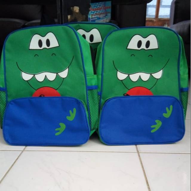 Tas ransel anak karakter buaya