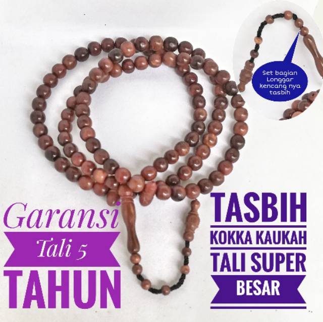 Tasbih kokka Kaukah Tasbeh kauka kokka Asli Tali super besar