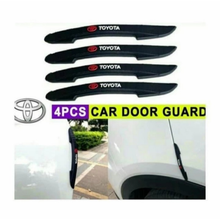 Door Guard Pelindung Pintu Mobil Carbon Logo Toyota All New Rush