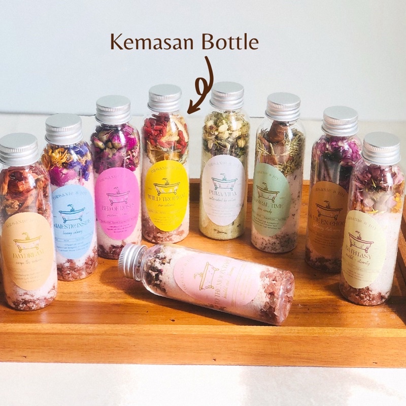 Organic&amp;Joy• Natural Bath Salt/Garam Mandi/Bath soak/Himalayan salt/Sea salt (mandi spa,rendam kaki,bahan natural)