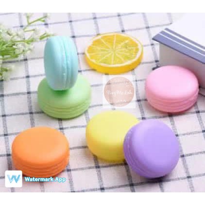 Pot jar 10gr Bentuk MACARON/pot lip cream balm/empty jar/travel pot