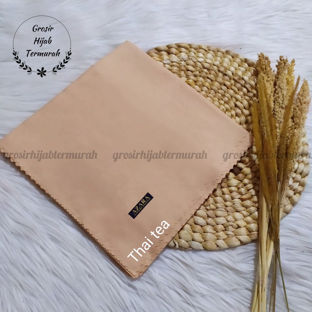 Hijab segiempat Oskara laser cut /Oscara /Japan / Jilbab voal miracle plain lasercut azara-Thai tea