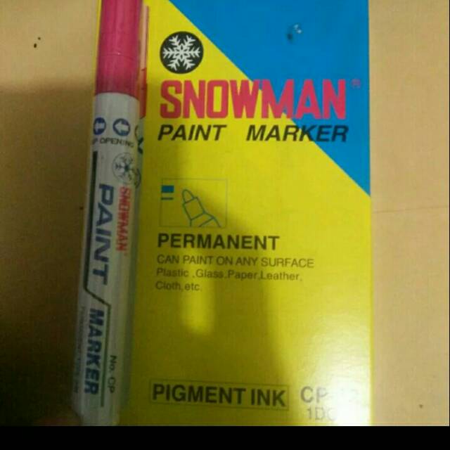 

Spidol paint marker snowman permanent