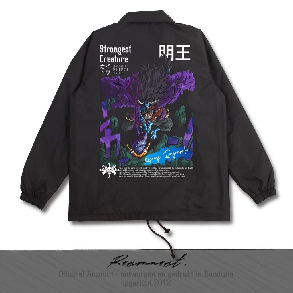 Reconnect Coach Jacket One Piece Yonkou Kaido Hybrid Mode - Unisex Pria Wanita