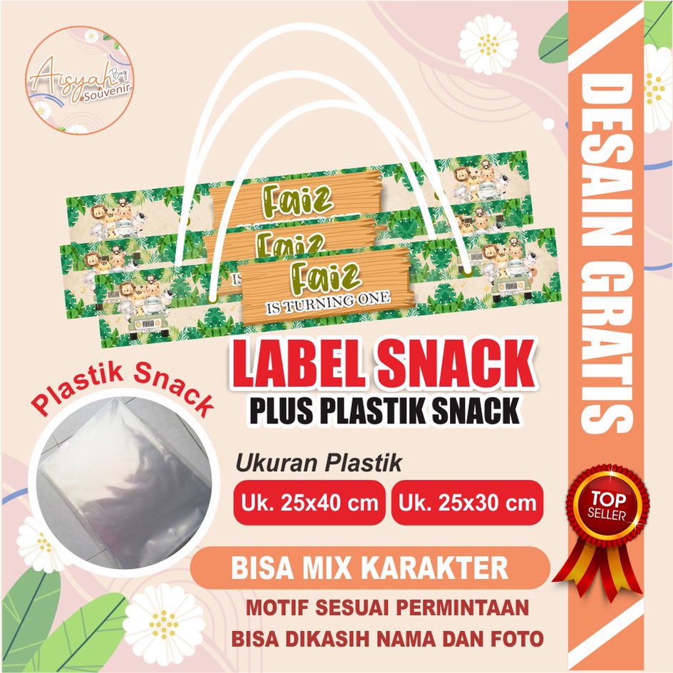 

LABEL SNACK ULTAH / PLASTIK ULTAH / PLASTIK SNACK ULTAH / LABEL SNACK