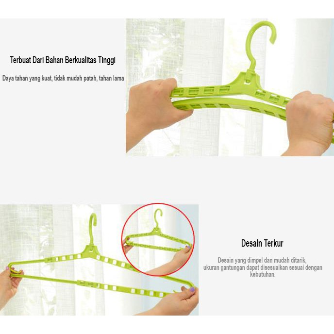 Gantungan Baju Adjustable / Expandable Cloth Hanger