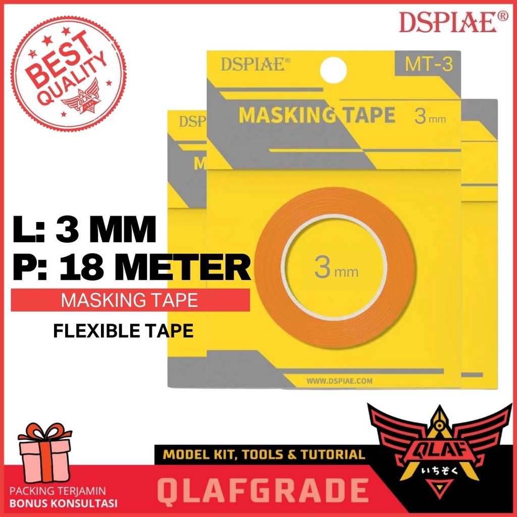 MASKING TAPE 3MM DSPIAE cat gundam model kit airbrush hand brush