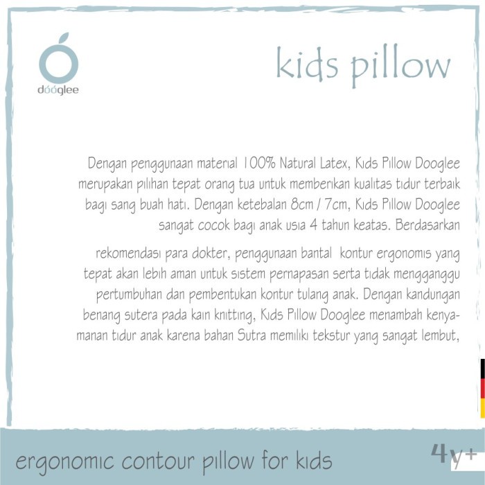 Dooglee Kids Pillow / Bantal Bayi / DooGle