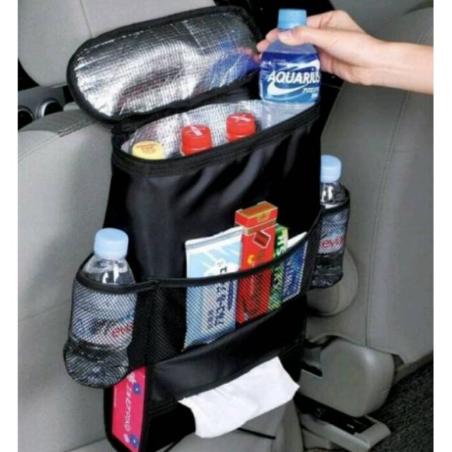 Tempat barang / minuman rak jok mobil car organizer kursi interior jok mobil ac kipas auto fan laris