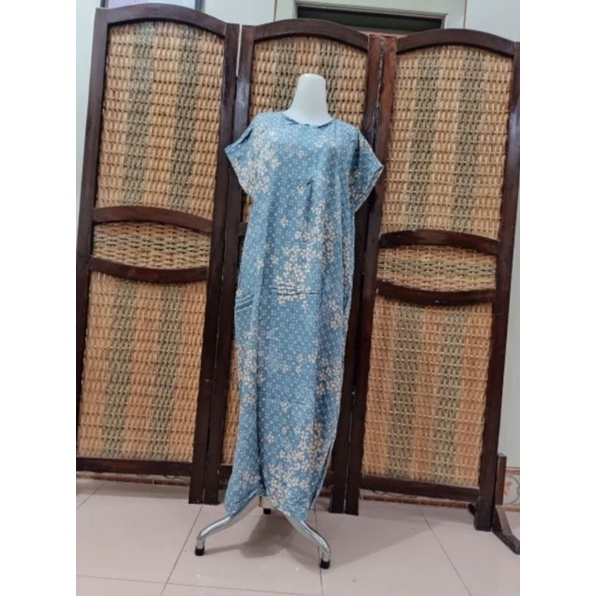 Daster Busui Jumbo Habel Semata kaki Daster Viral Baju Santai Wanita Rayon Viscose (LCc)