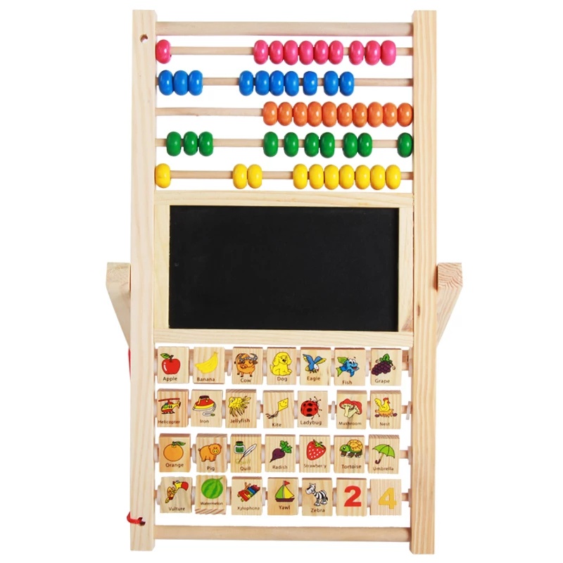 ABC Sempoa Board Papan Mainan Anak Papan Tulis Anak  Puzzle Anak Wooden Toys Mainan Kayu Puzzle Huruf Puzzle Alphabet