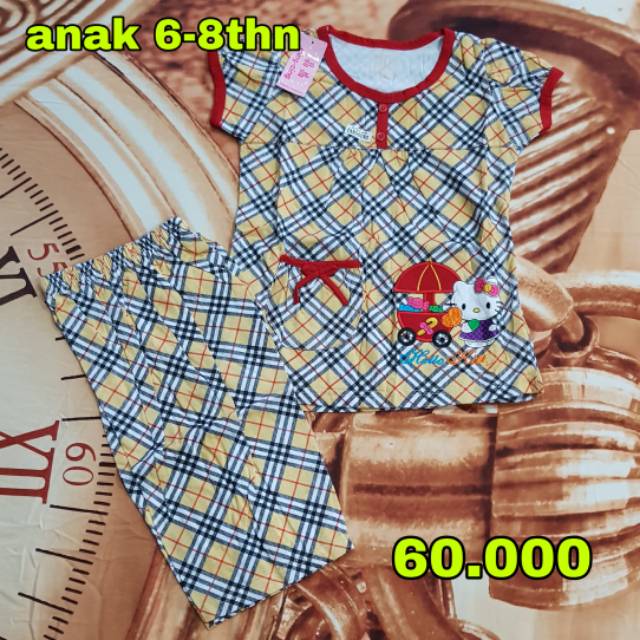  Baju  rumah santai anak perempuan  burberry Shopee  Indonesia