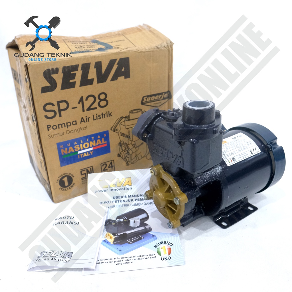 Pompa Air LISTRIK SELVA SP128 SP129 / Water Pump Pompa Air Listrik Selva SP 128 SP 129