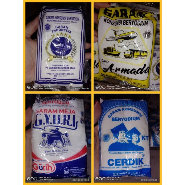 Garam Halus / Garam Meja / Garam Yodium 250 gram